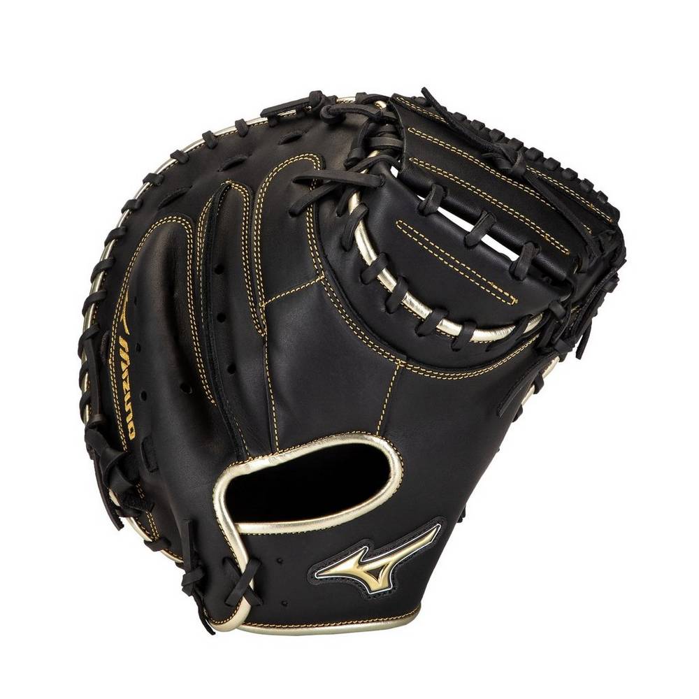 Panske Catchers Mitt Mizuno MVP Prime SE 34" Baseball Čierne/Zlate Vypredaj DOPK86923
